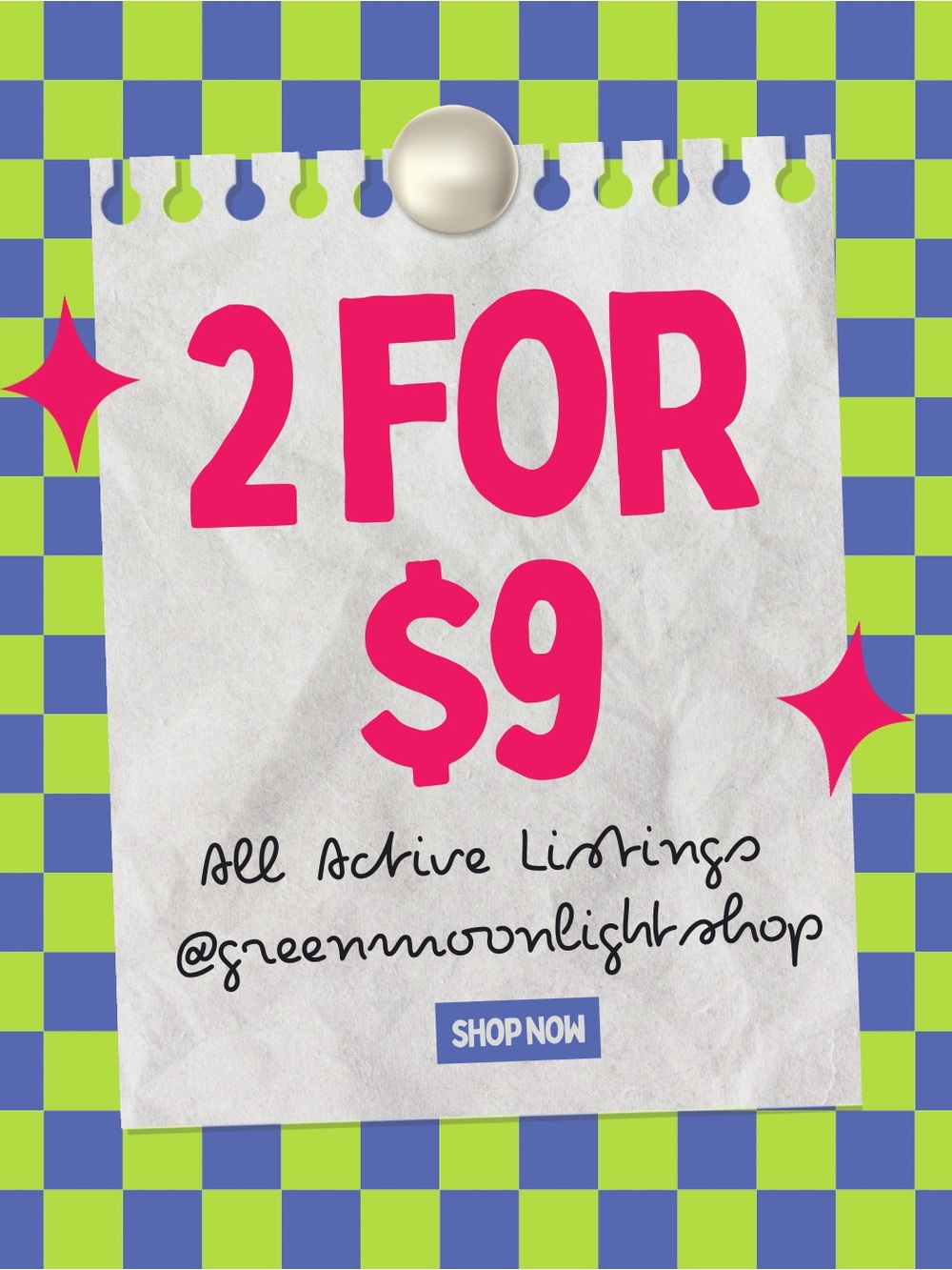 2 for $9 SALE - ADD TO BUNDLE